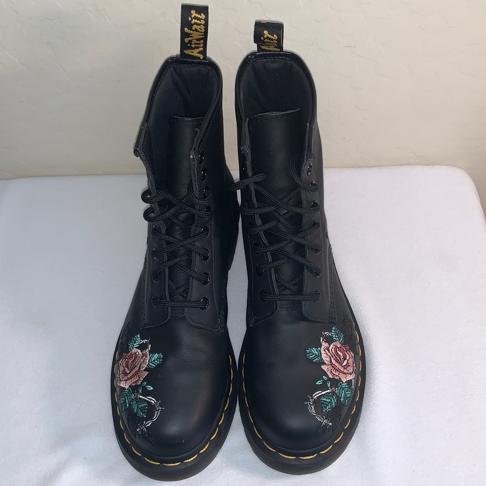 DR MARTENS BRAND NEW SIZE 7 1460 VONDA II GORGEOUS EMBROIDERED BOOTS - Picture 2 of 9